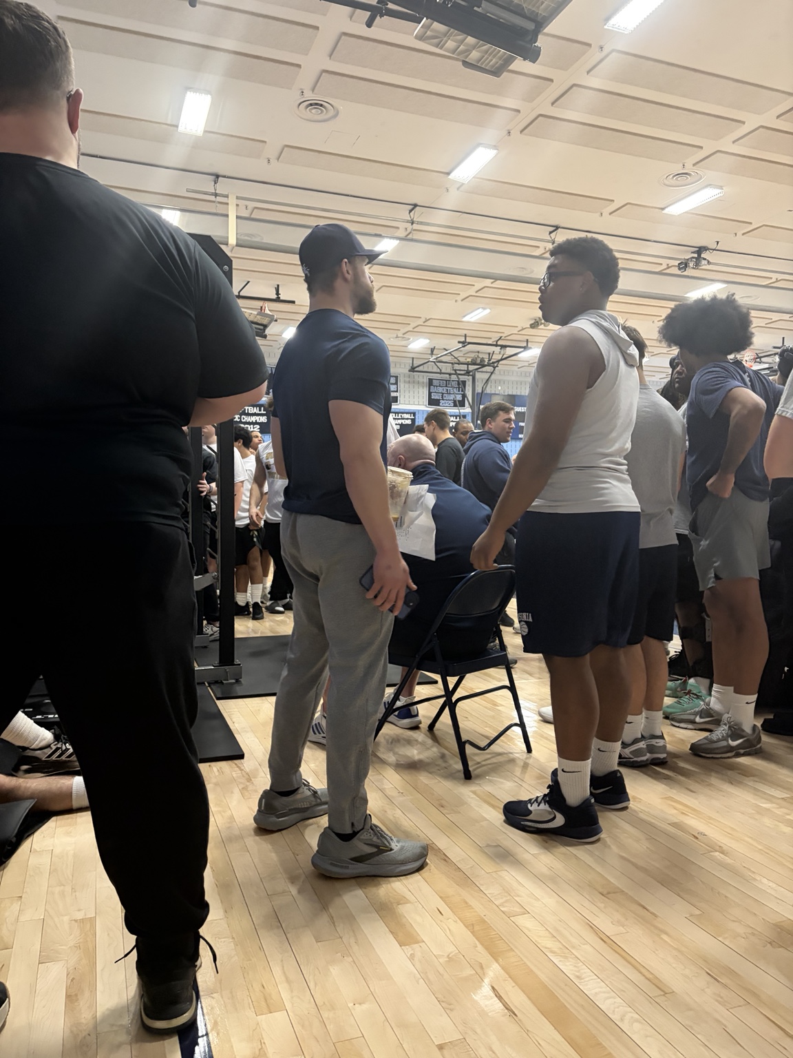 Nick Johnson coaching on the football sideline